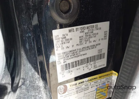 2016 Ford Expedition Xlt из США, поврежденный, VIN 1FMJU1HT5GEF53443